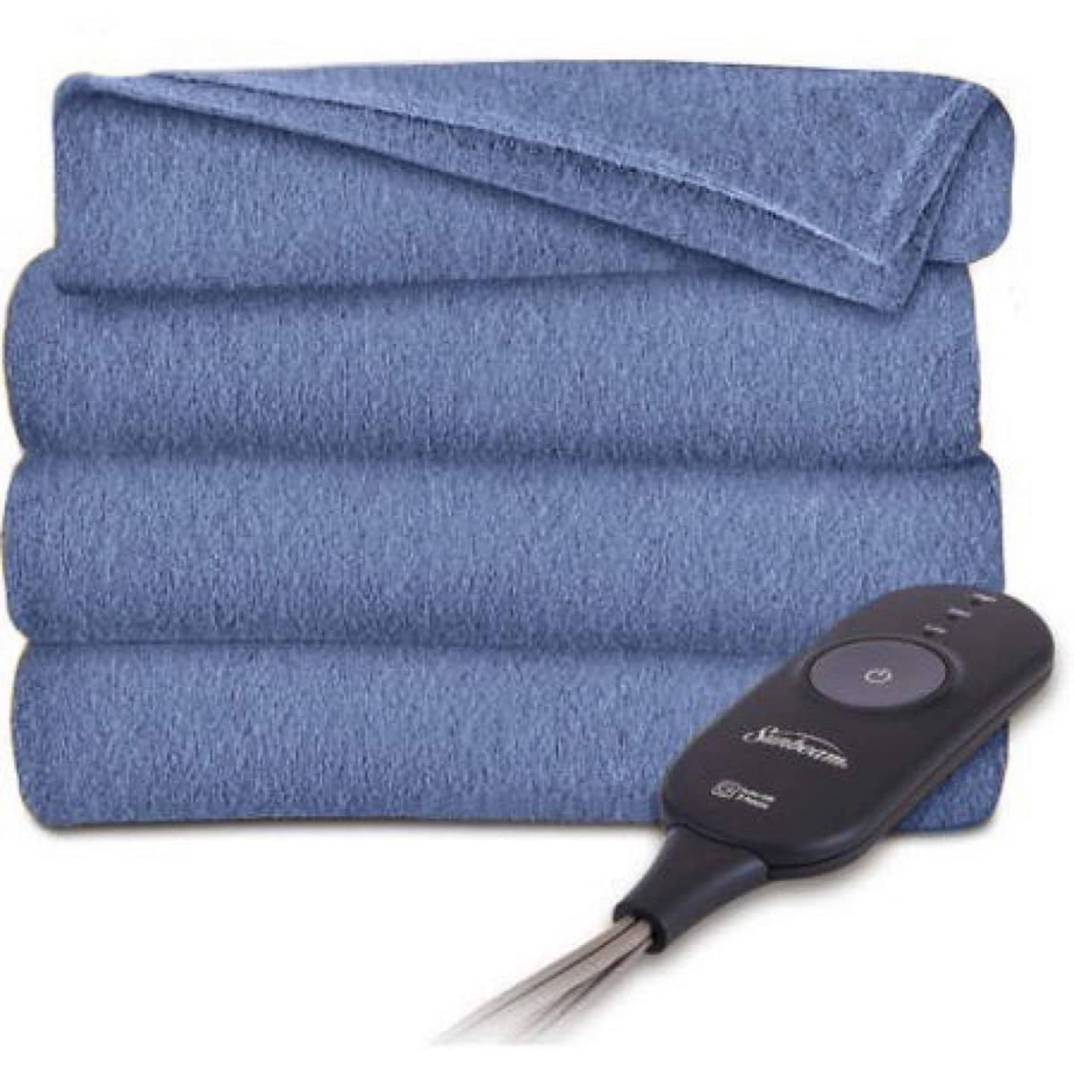 Sunbeam Fleece Heated Throw Blanket, 50" x 60", 3 Heat Settings