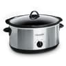 Crock-Pot 7-Quart Oval Manual Slow Cooker, Stainless Steel