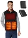 ORORO Men's Heated Fleece Vest (4 Heating Zones)