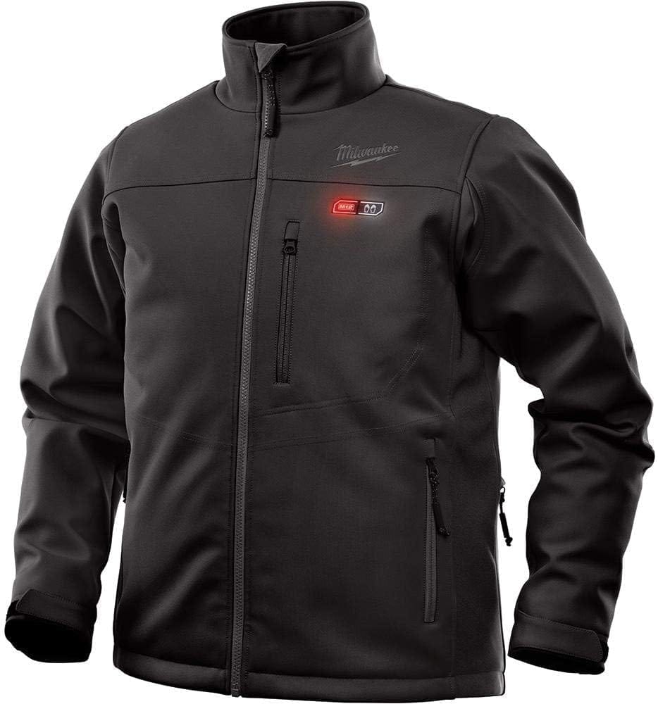 Milwaukee Jacket M12 12V Lithium-Ion Heated Front and Back Heat Zones - Battery Not Included (Large, Black)